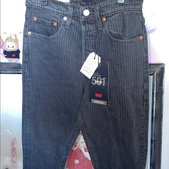Levi's Dark Gray Skinny Jeans NWT - Picture 4 of 8